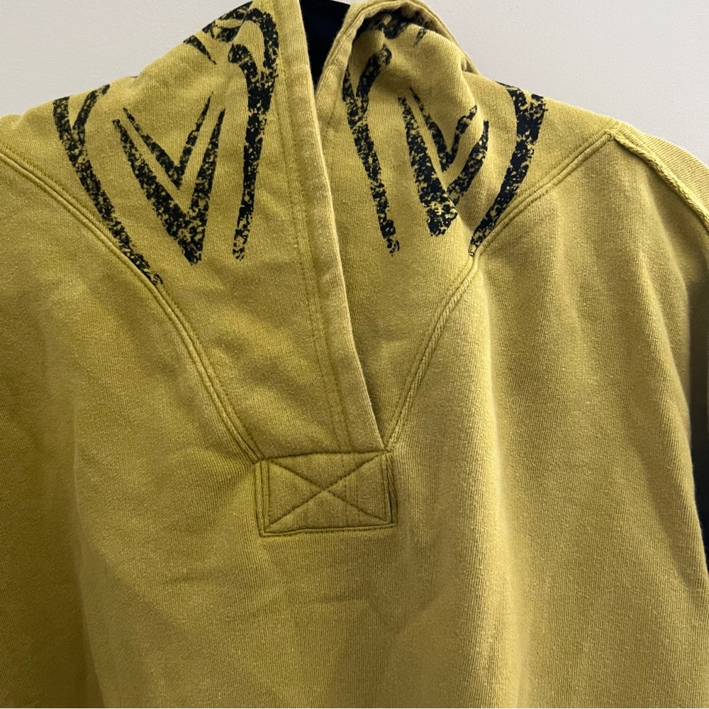 Free People We The Free Love Again Hoodie Cropped Top in Avocado Oil - Picture 8 of 10